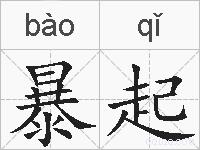 暴起的拼音