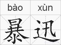 暴迅的拼音