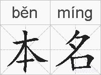 本名的拼音