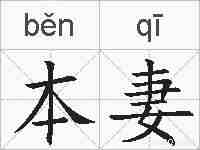 本妻的拼音