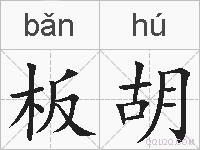 板胡的拼音