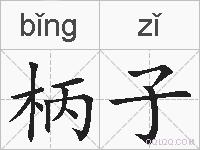 柄子的拼音