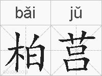 柏莒的拼音