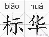标华的拼音