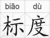 标度的拼音