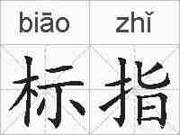 标指的拼音