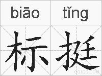 标挺的拼音