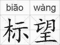 标望的拼音