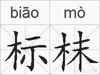 标枺的拼音