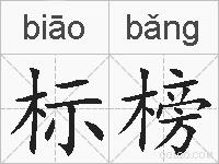 标榜的拼音