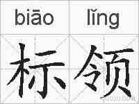 标领的拼音