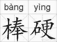 棒硬的拼音