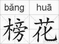 榜花的拼音