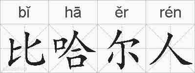 比哈尔人的拼音