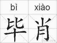 毕肖的拼音