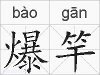 爆竿的拼音