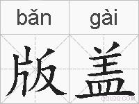 版盖的拼音