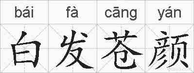 白发苍颜的拼音