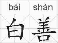 白善的拼音