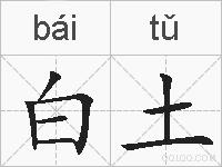 白土的拼音