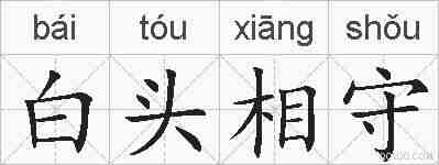 白头相守的拼音