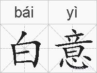 白意的拼音