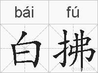 白拂的拼音