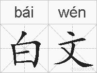 白文的拼音