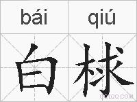 白梂的拼音