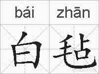白毡的拼音