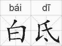白氐的拼音