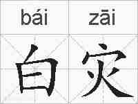 白灾的拼音
