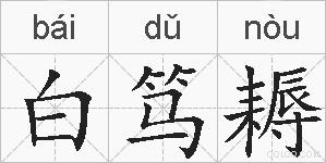 白笃耨的拼音