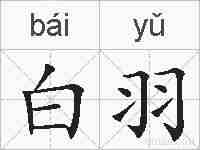 白羽的拼音