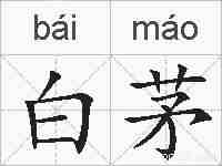 白茅的拼音