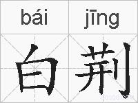 白荆的拼音