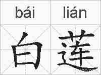 白莲的拼音