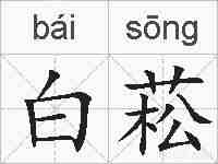 白菘的拼音
