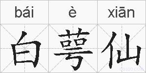 白萼仙的拼音