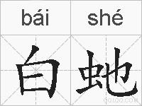 白虵的拼音