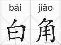 白角的拼音