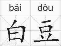 白豆的拼音