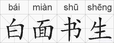 白面书生的拼音