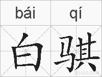 白骐的拼音