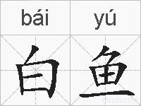 白鱼的拼音