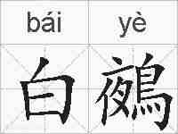 白鵺的拼音
