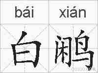 白鹇的拼音