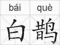 白鹊的拼音