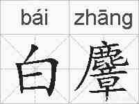 白麞的拼音