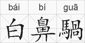 白鼻騧的拼音